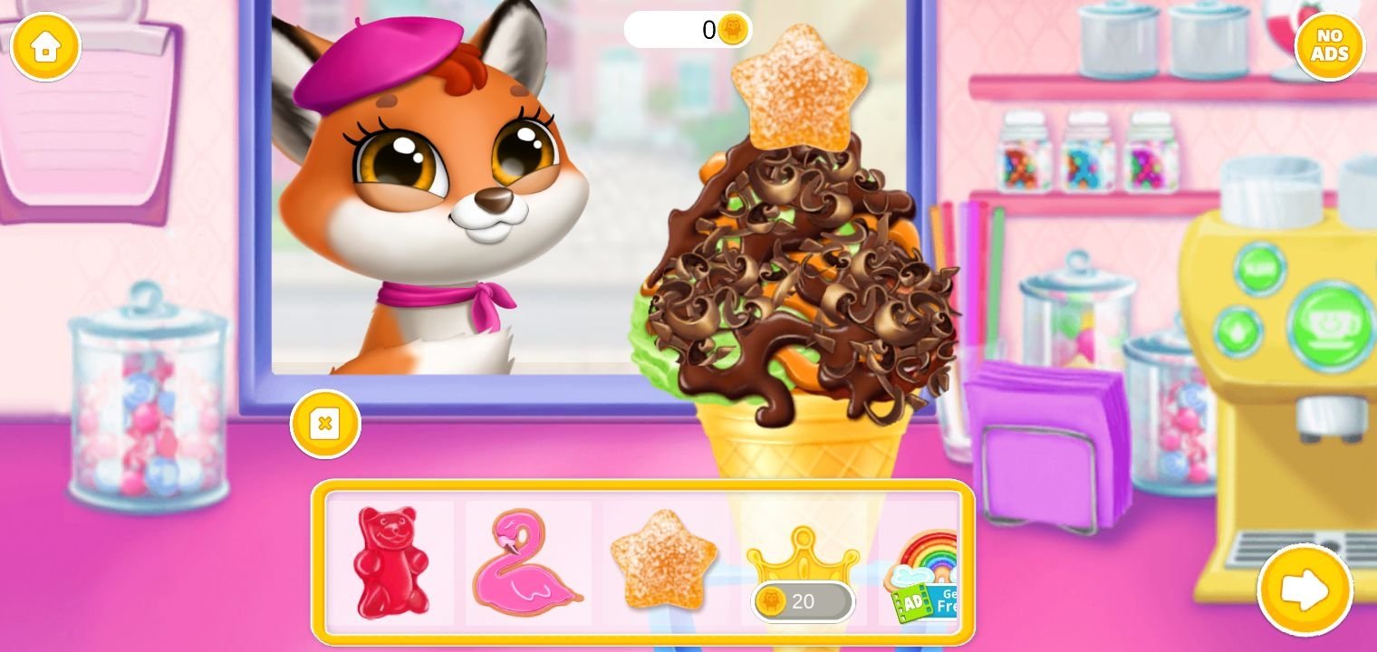 Swirly Icy Pops - Surprise DIY Ice Cream Shop for Cute  Animals::Appstore for Android