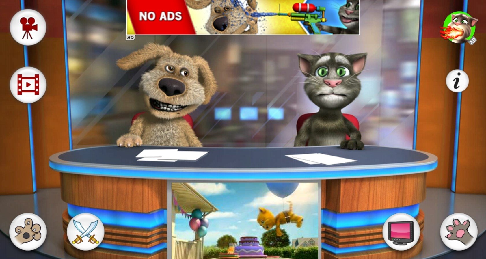 Talking Tom & Ben News MOD + data for Android 