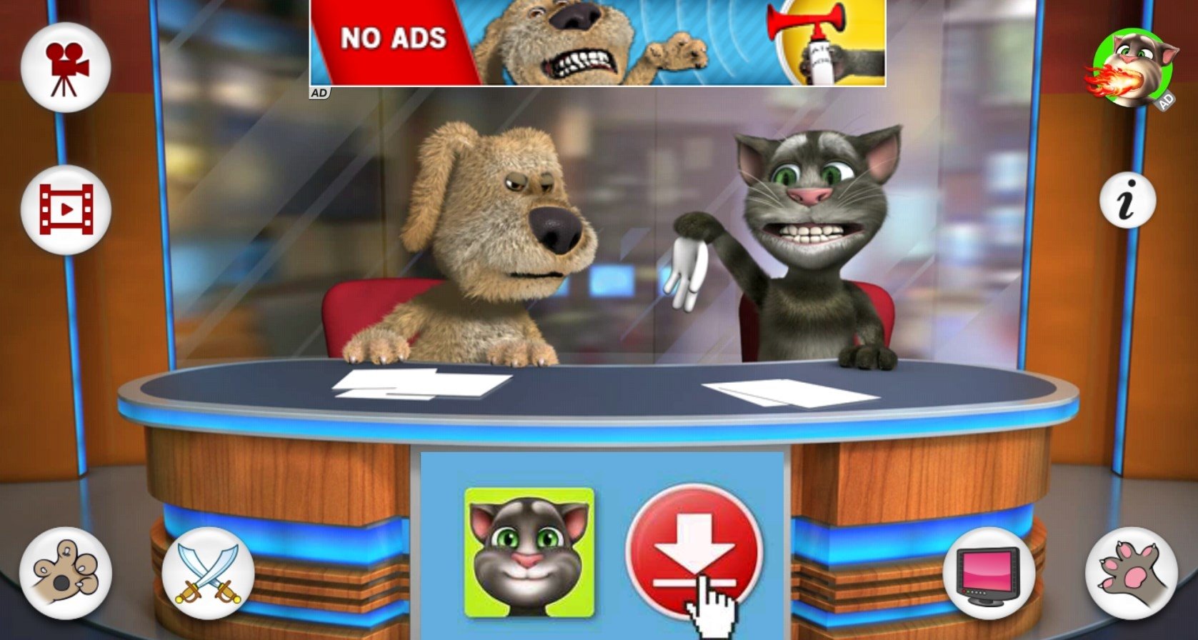 Talking tom and ben scratch