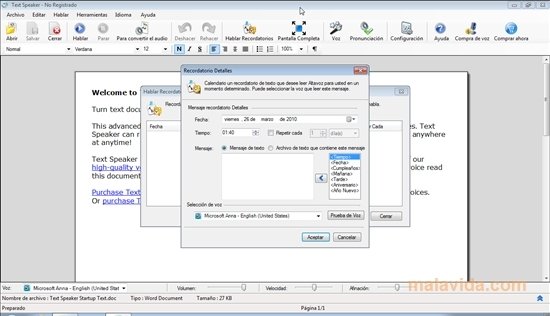 Text Speaker 3.32 - Download for PC Free