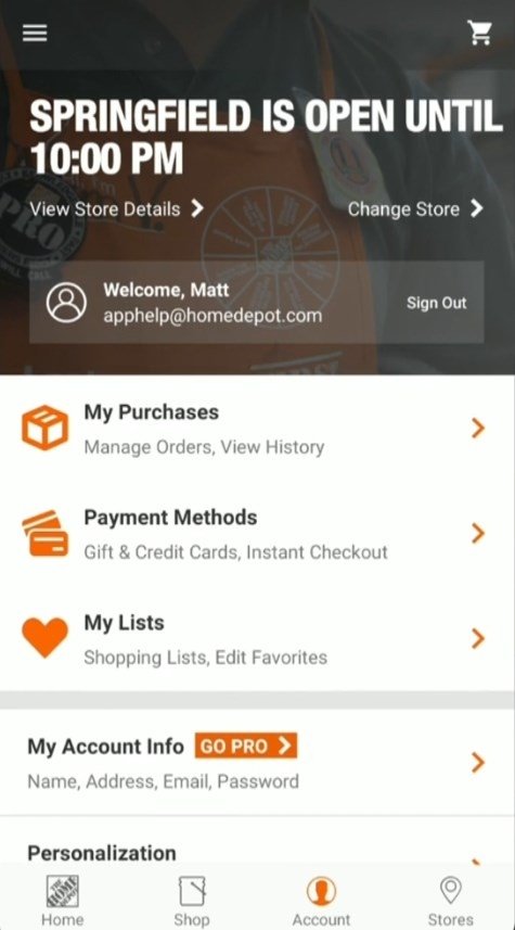 home depot apk