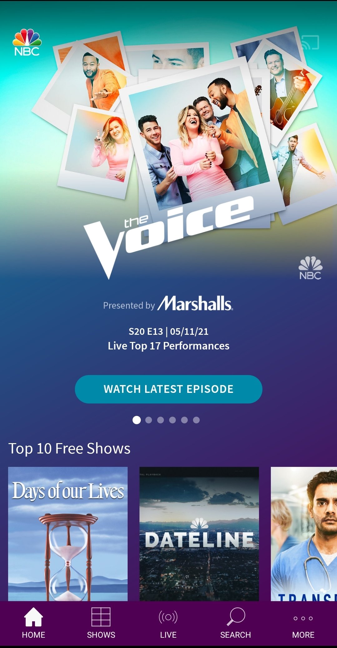 is the nbc app free