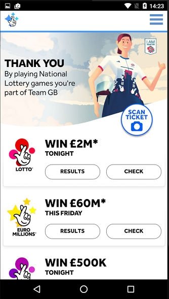 The Official National Lottery Results App Android