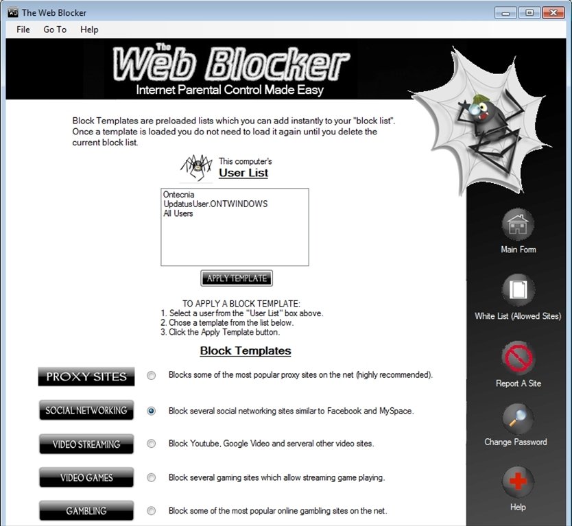 web blocker