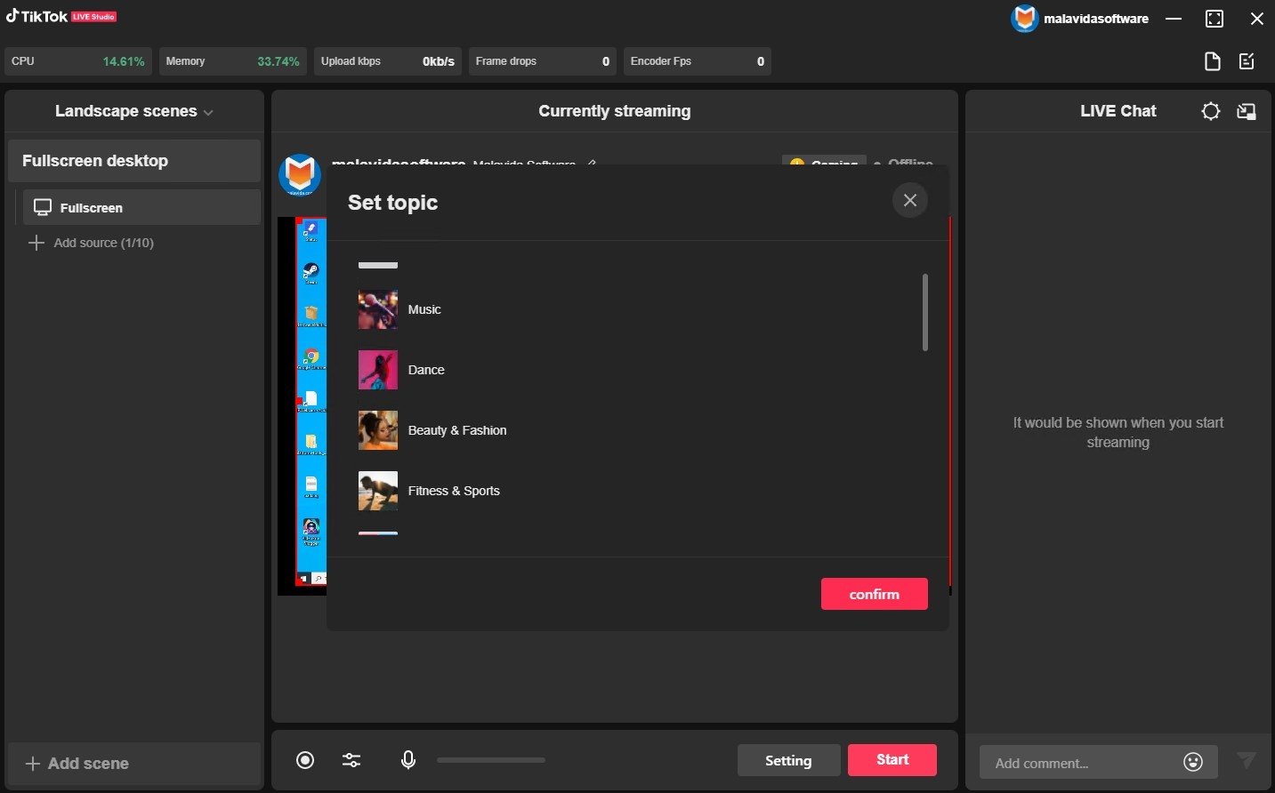 TikTok Live Studio 0.17 - Download for PC Free