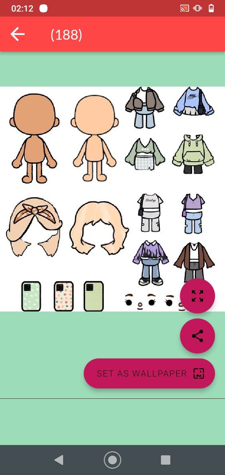 Toca Boca characters Outfit