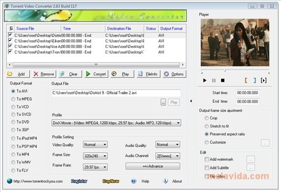 Torrent Video Converter 3.01.133 - Download For PC Free