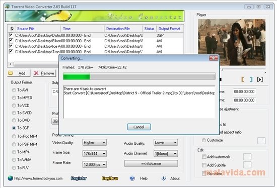 Torrent Video Converter 3.01.133 - Скачать На ПК Бесплатно