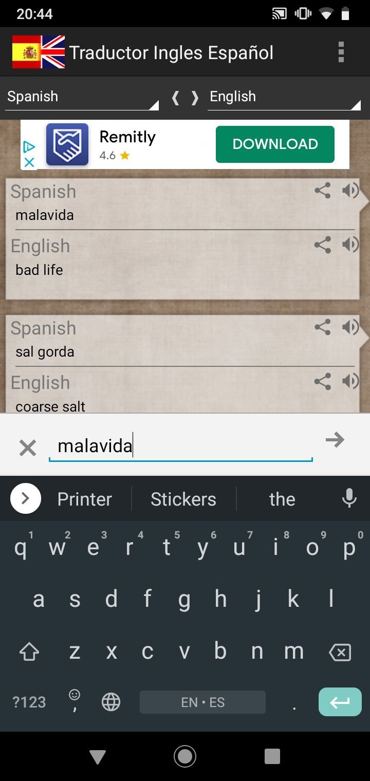 diversión mecanismo etc. Traductor Inglés Español 2.2 - Descargar para Android APK Gratis