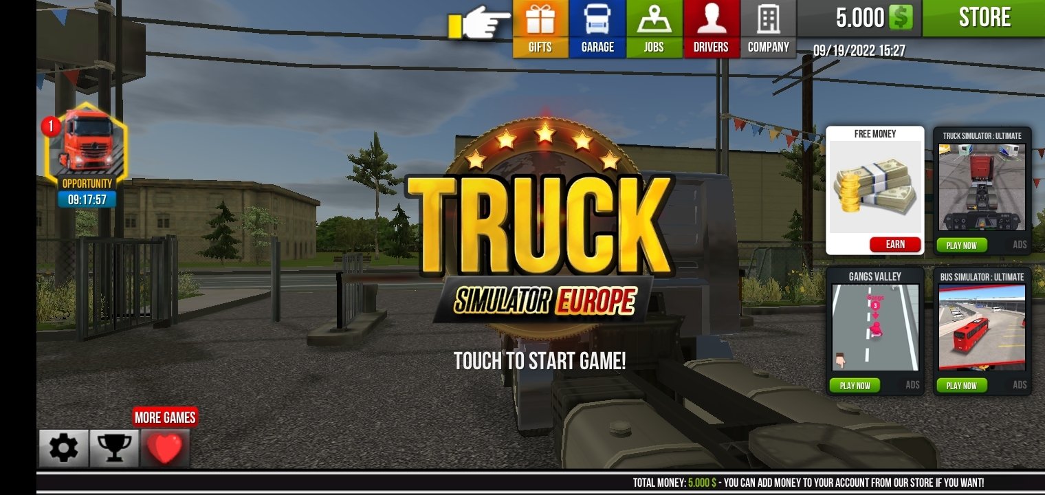 Truck Simulator: Europe 1.3.5 - Скачать для Android APK бесплатно