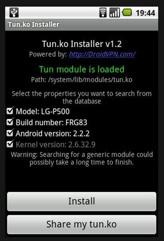 TUN.ko Installer Android 