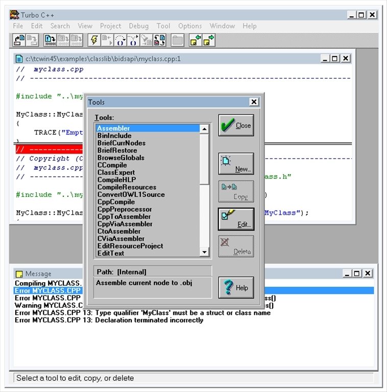 turbo c editor for windows 8