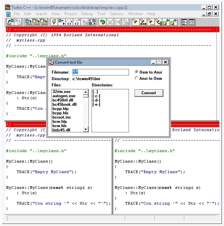 turbo c file hippo