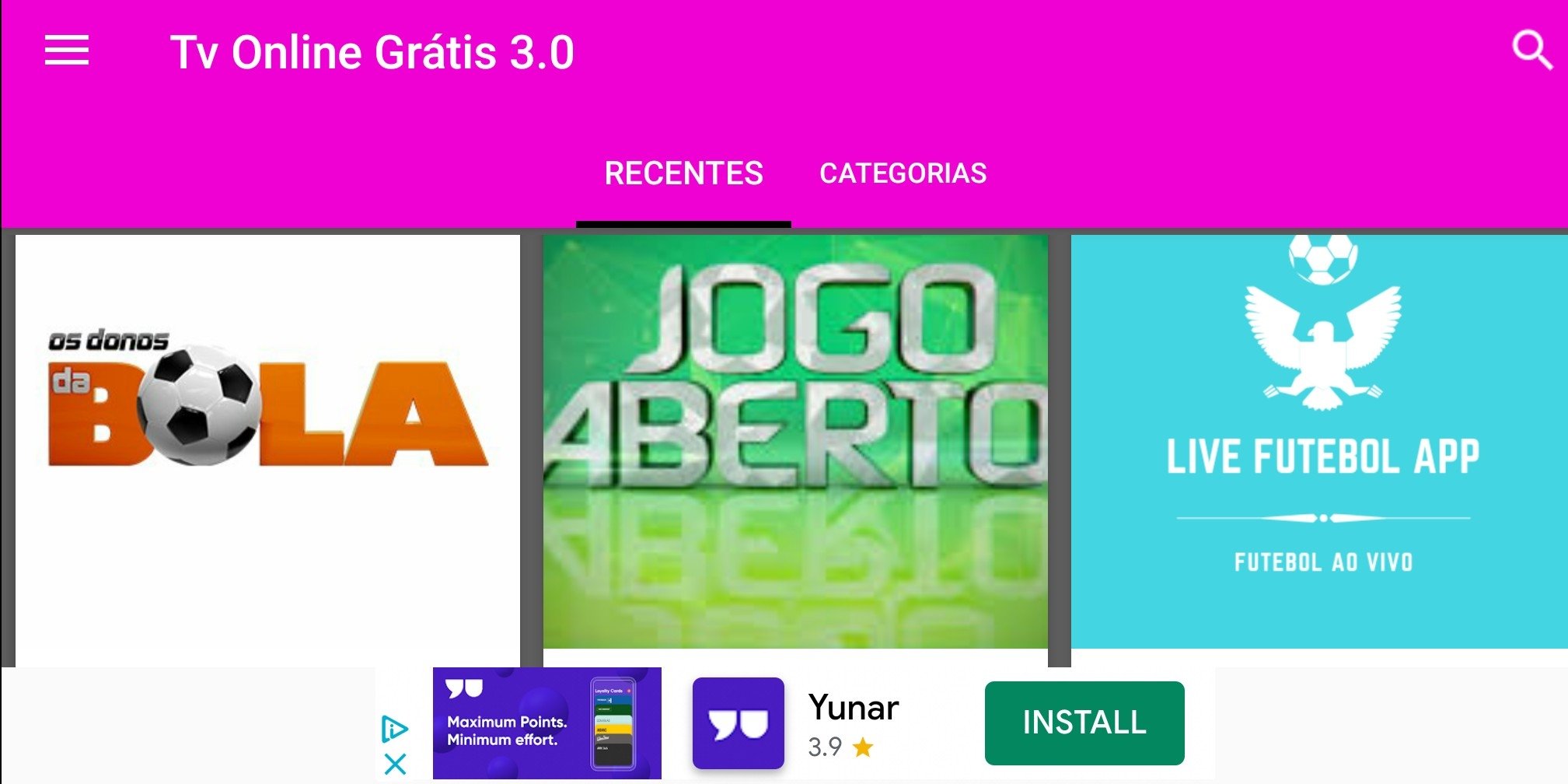 Descarga de APK de Futebol TV para Android