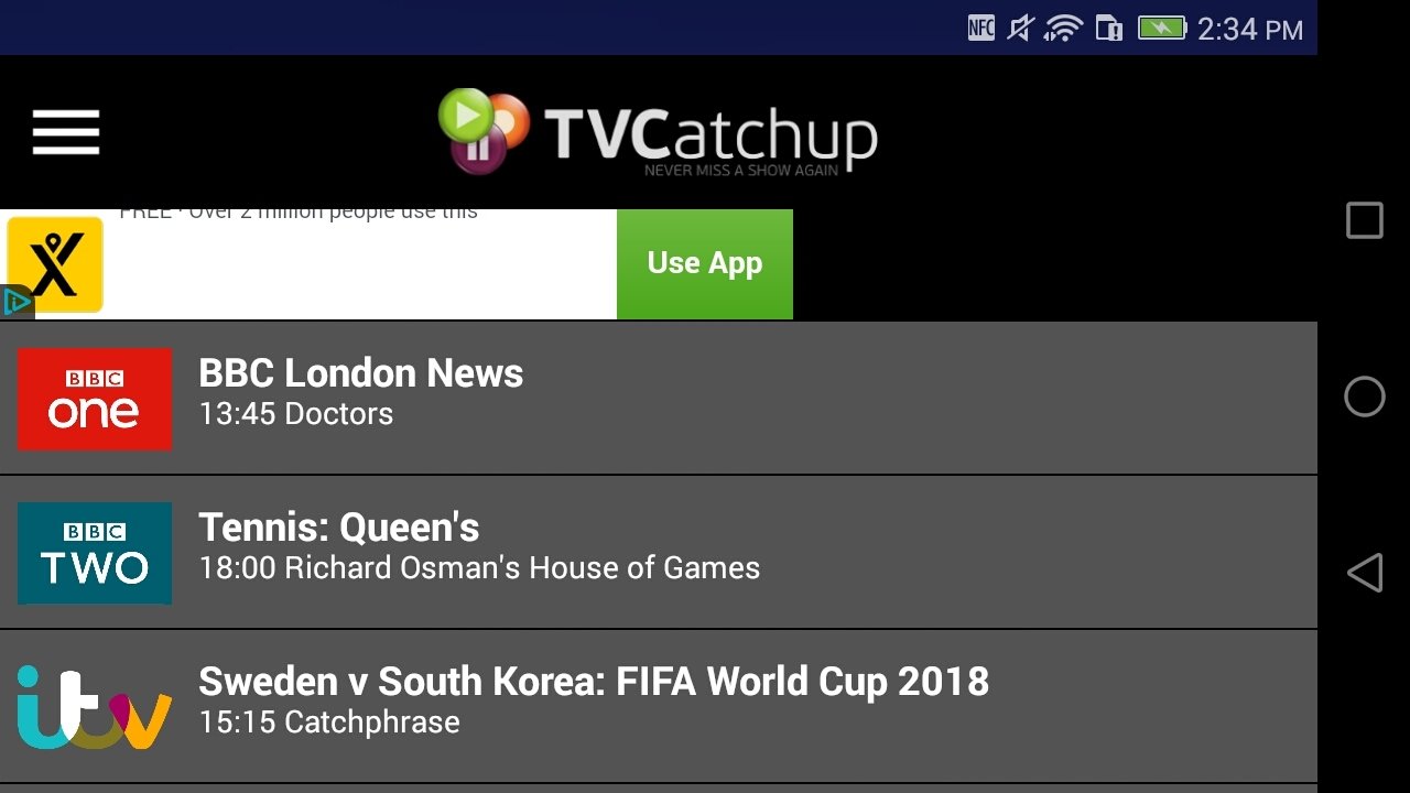 TVCatchup Android 