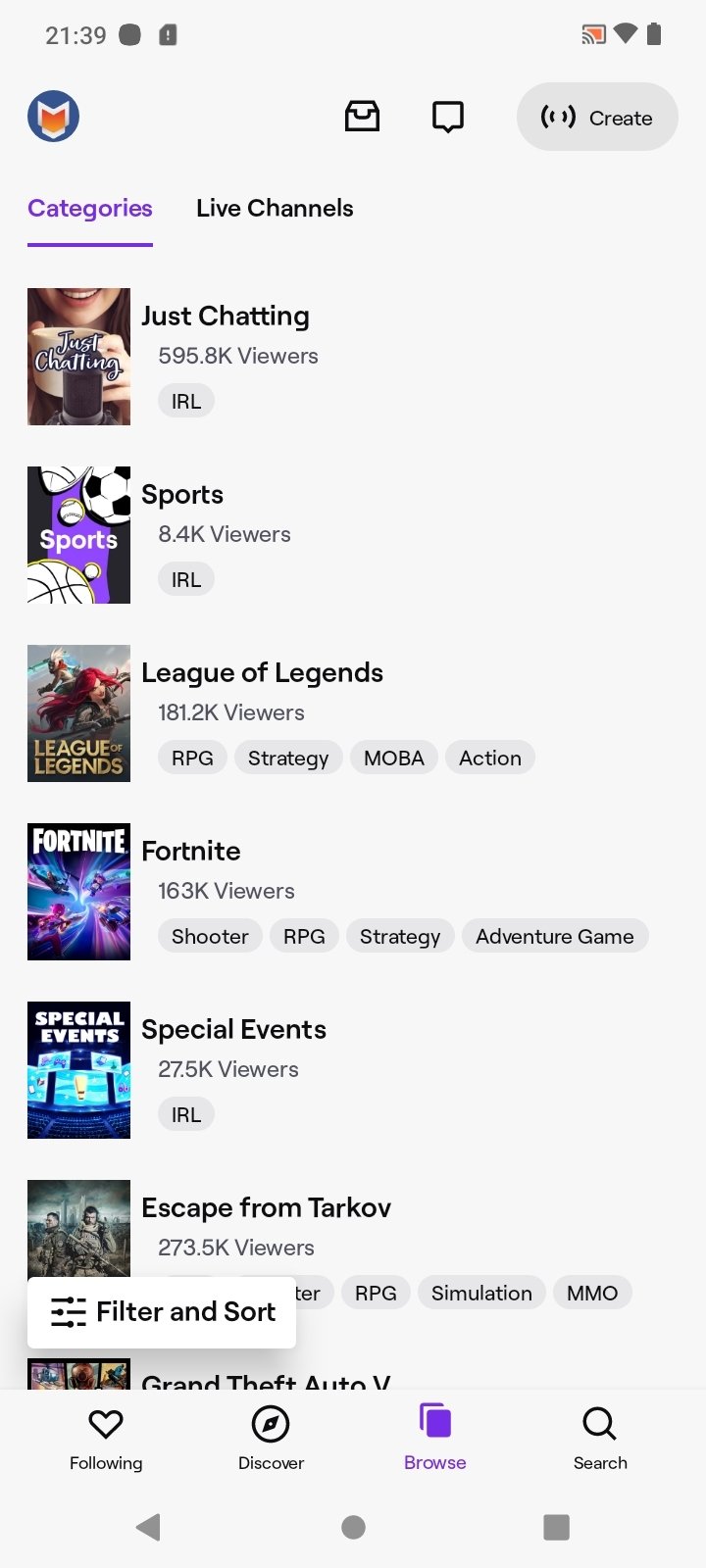 Twitch for Android - Download the APK from Uptodown