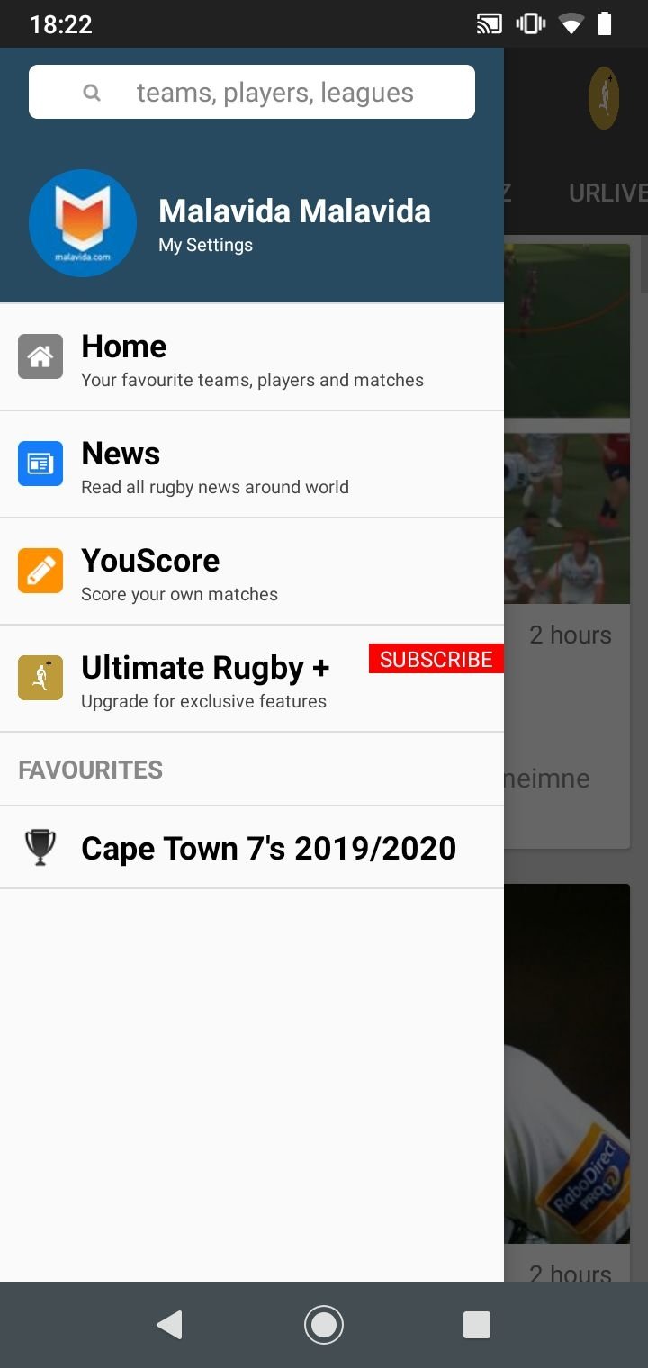 Ultimate Rugby Android 