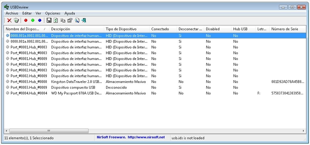 nirsoft usbdeview