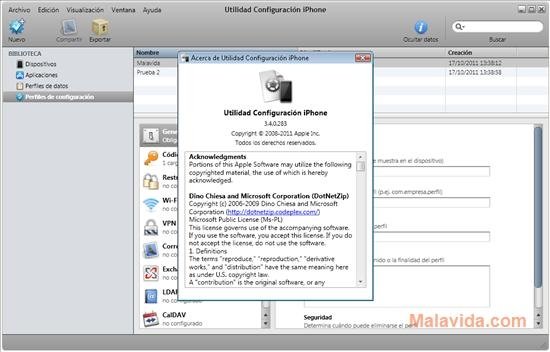 Iphone Configuration Utility 3 6 2 Pc用ダウンロード無料