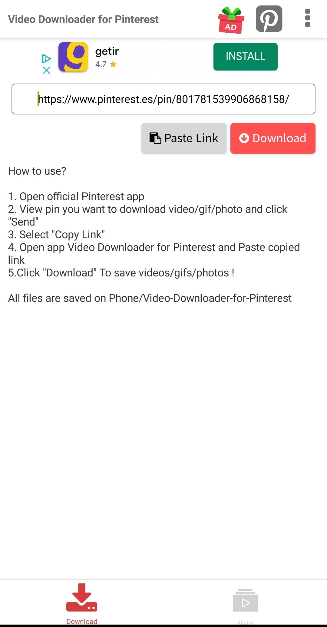 Pinterest GIF downloader; Download Pinterest GIFS 2022