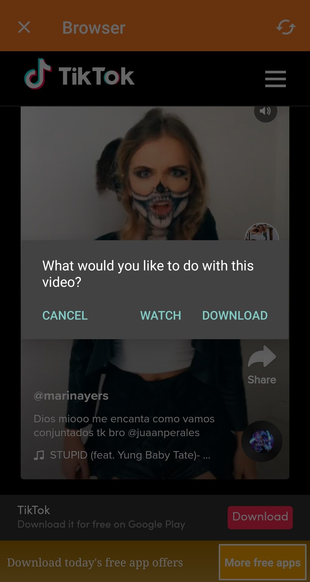 tiktok how to download video