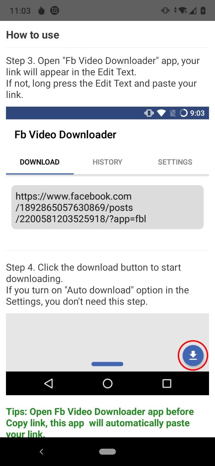 facebook video downloader apk