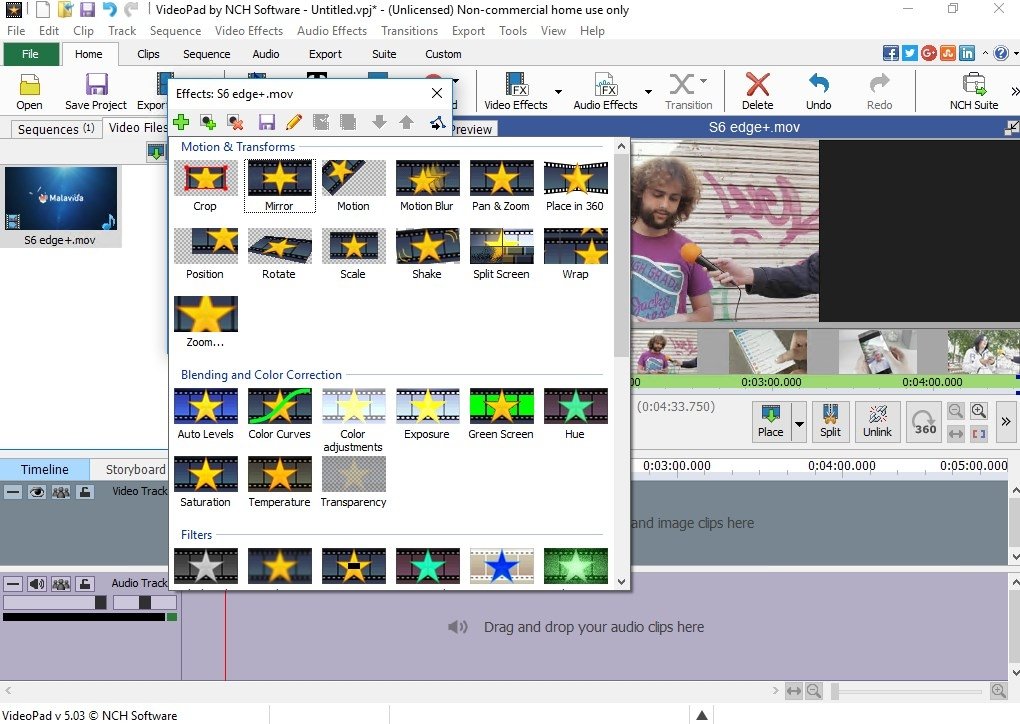 videopad editor nch free