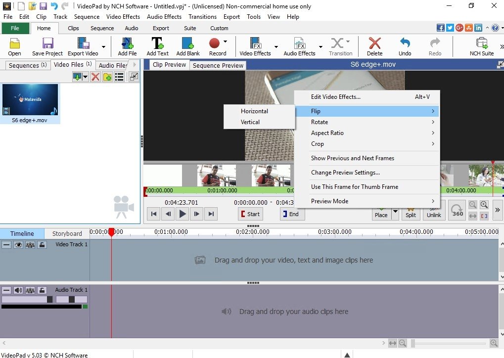 download NCH VideoPad Video Editor Professional 4.56