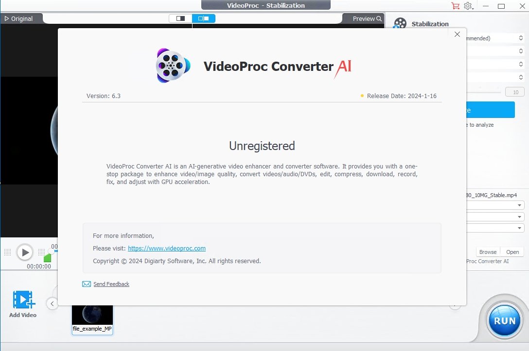 videoproc converter 動画圧縮