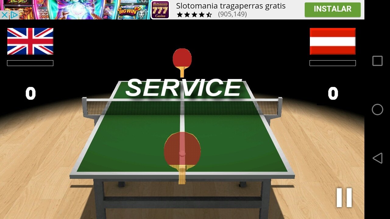 virtual table tennis