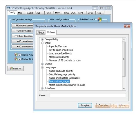 pacote de codec MPEG2 para Windows Vista