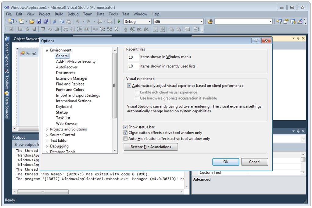 visual studio 2010 download for windows 10