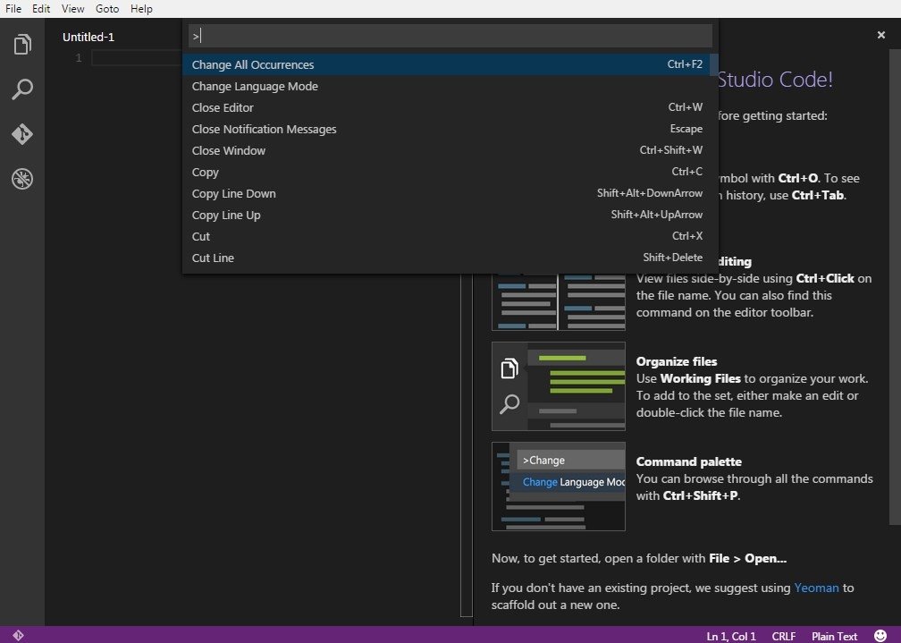 visual studio code workspace