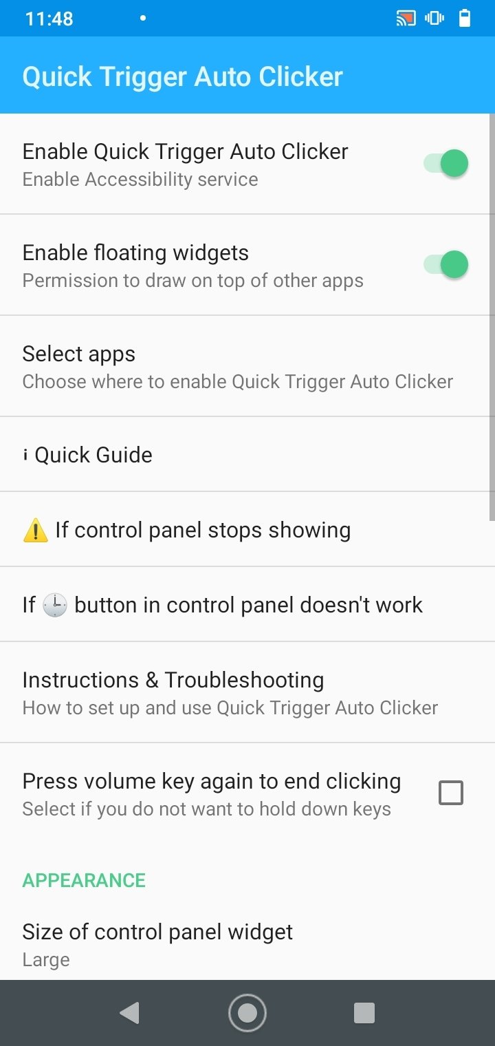 Volume Key Auto Clicker 1.1.6 - Скачать для Android APK бесплатно