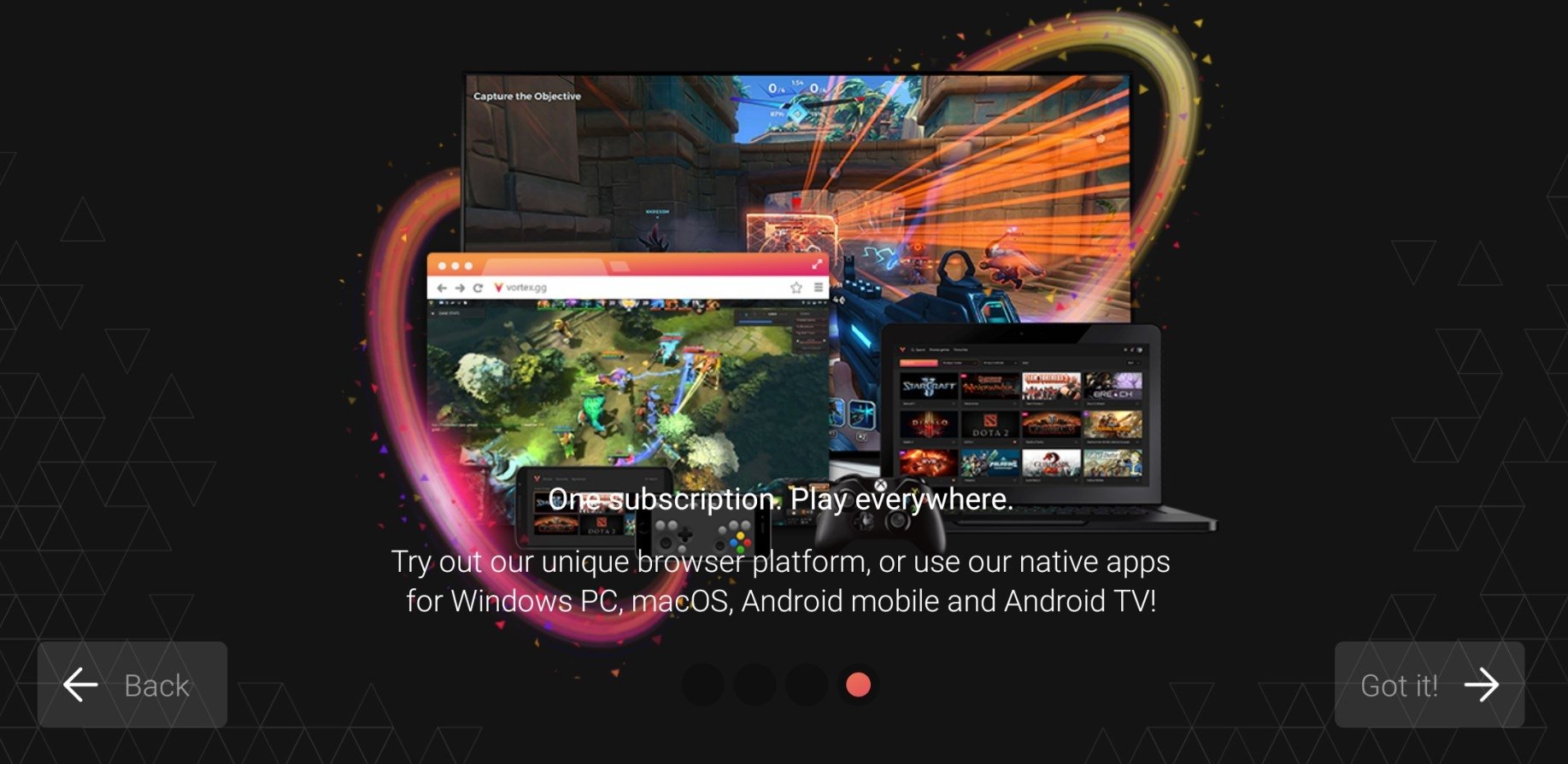 Vortex cloud gaming for Android – download for free