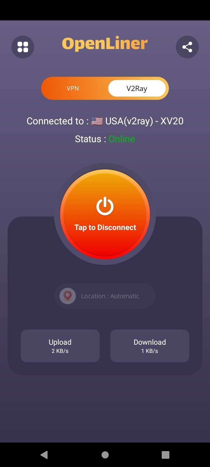 VPN OpenLiner 1.1.0 - Скачать для Android APK бесплатно