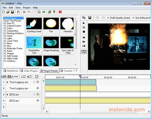 wax video editing software free download