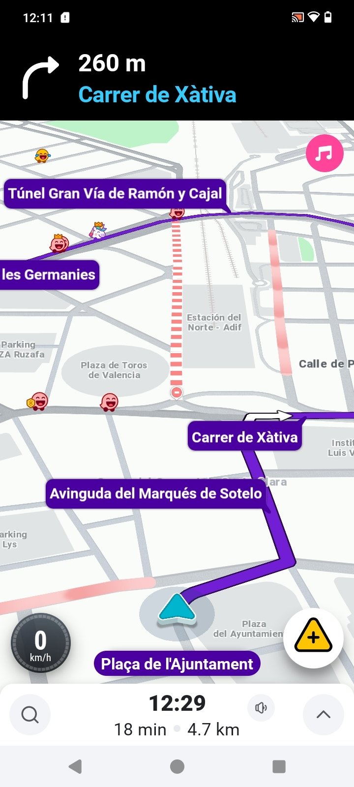 Waze map