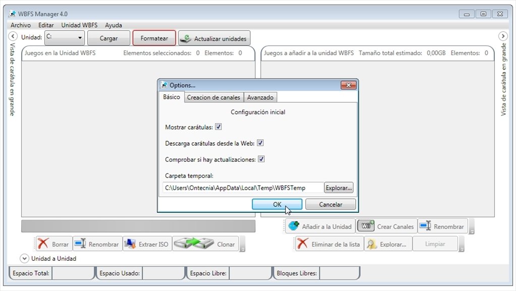 consultor clima diferente Descargar WBFS Manager 4.0 para PC Gratis