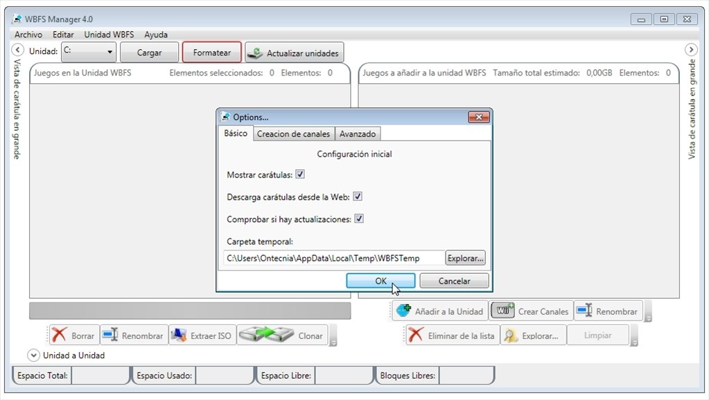 create wii channels with wbfs manager