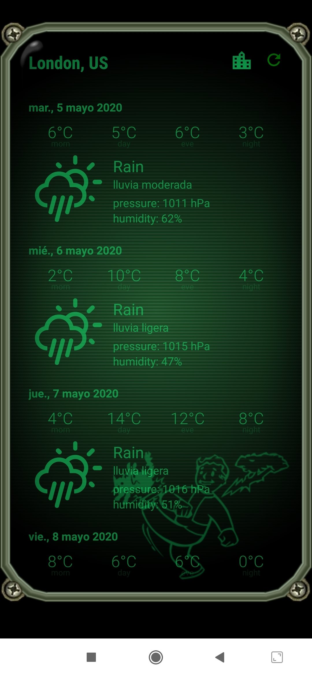 Weather Pipboy Android