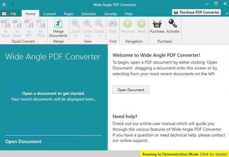 Download Free Wide Angle PDF Converter