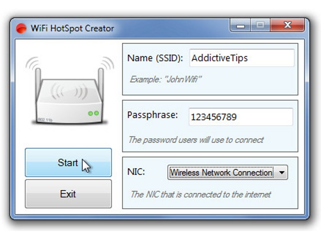 sekundær broderi nederlag WiFi HotSpot Creator 2.0 - Download for PC Free