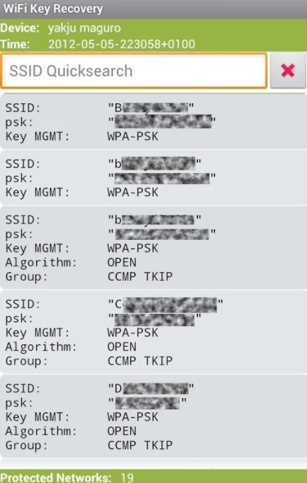 WiFi Key Recovery Android 