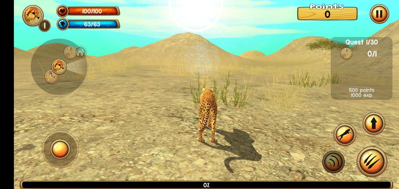 Wild Cheetah Sim 3D 101 - Скачать для Android APK бесплатно