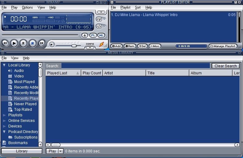 free download winamp music player