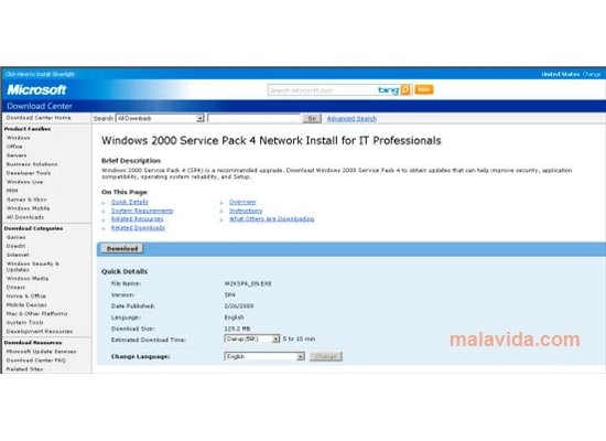 microsoft office 2000 service pack 4 download