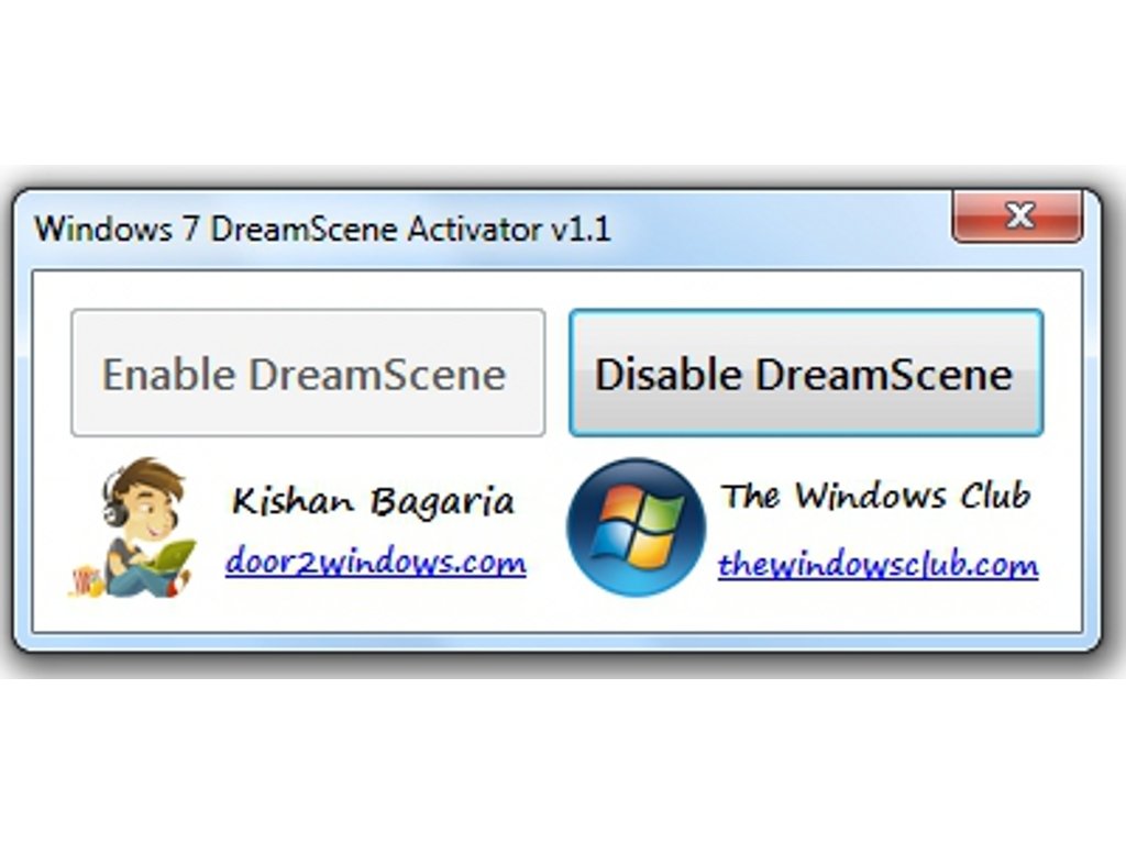 Windows 7 DreamScene Activator 1.1 - Скачать на ПК бесплатно