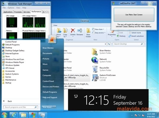 windows 8 start menu hack