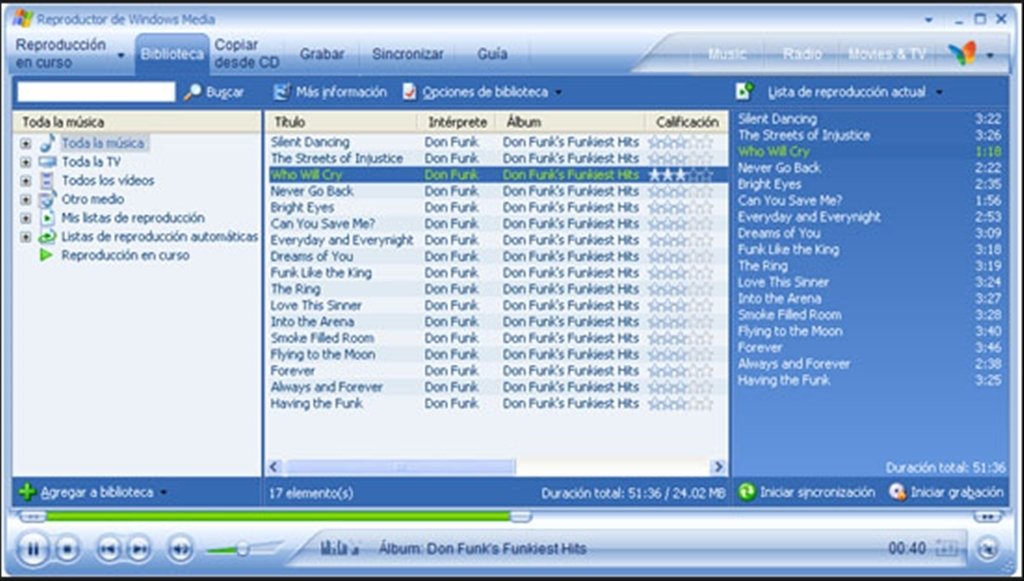 Descargar Windows Media Player 10 para PC